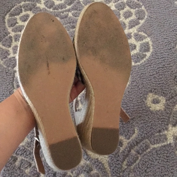 Susina Gingham Canvas Jute Wedges - Picture 5 of 5